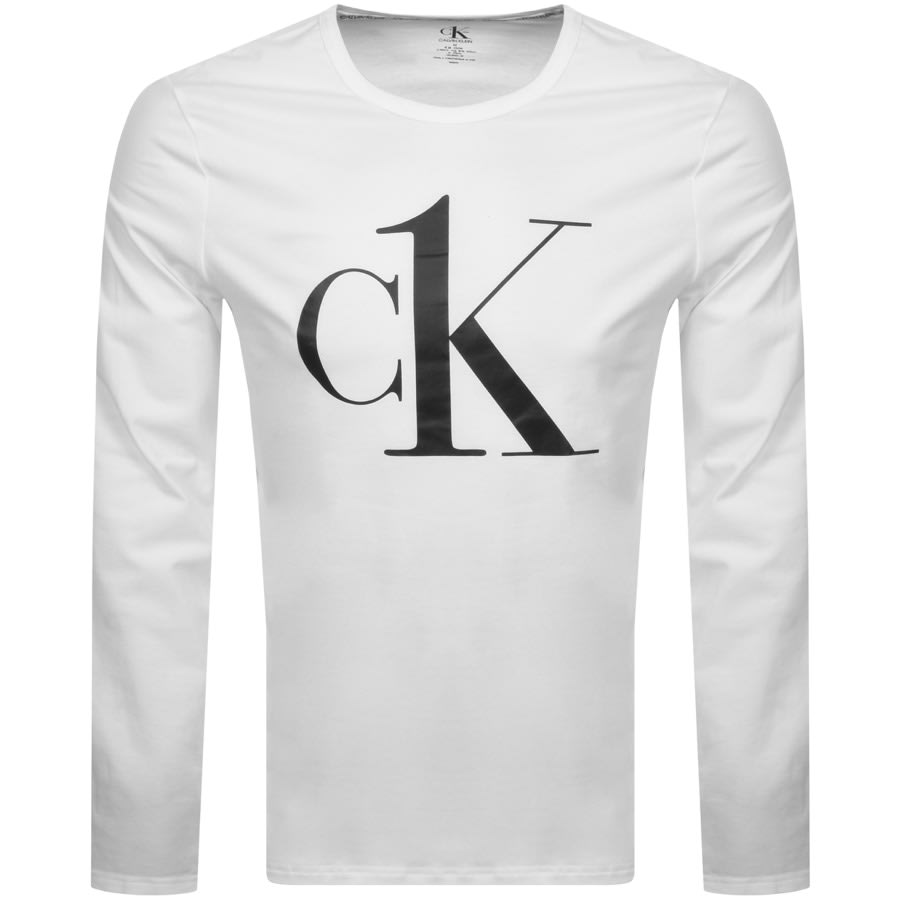 Alternative Image for ProductCalvin Klein Long Sleeved Lounge T Shirt White1